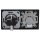 Jung Serie LS Komplett-Set Edelstahl: Cat.6A iso-Anschlussdose UAE-Cat.6A iso-8 Up 0 + ES2969-1UA Abdeckung f. IAE/UAE-Anschlussdose + ES1520 SCHUKO Steckdose + ES2982 Rahmen 2-fach