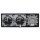 Jung Serie LS Komplett-Set Edelstahl: Cat.6A iso-Anschlussdose UAE-Cat.6A iso-8 Up 0 + ES2969-1UA Abdeckung f. IAE/UAE-Anschlussdose + 2x ES1520 SCHUKO Steckdose + ES2983 Rahmen 3-fach