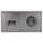 Jung Serie LS Komplett-Set Edelstahl: Cat.6A iso-Anschlussdose UAE-Cat.6A iso-8/8 Up 0 + ES2969-2UA Abdeckung f. IAE/UAE-Anschlussdose + ES1520 SCHUKO Steckdose + ES2982 Rahmen 2-fach