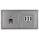 Jung Serie LS Komplett-Set Edelstahl: Cat.6A...