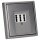 Jung Serie LS Komplett-Set Edelstahl: TAE-Anschlussdose TAE 3x6 NFN Up 0 rw + ES2969T Abdeckung f. TAE-Anschlussdose + ES2981 Rahmen 1-fach