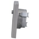 Jung Serie LS Komplett-Set Edelstahl: Triax EDA 302 F Antennendose 3-Loch Stichdose SAT/TV/R + ES2990SAT Abdeckung f. SAT-TV-Steckdose + ES2981 Rahmen 1-fach