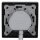 Jung Serie LS Komplett-Set Edelstahl: Triax EDA 302 F Antennendose 3-Loch Stichdose SAT/TV/R + ES2990SAT Abdeckung f. SAT-TV-Steckdose + ES2981 Rahmen 1-fach
