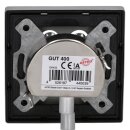 Jung Serie LS Komplett-Set Edelstahl: Antennensteckdose 4-Loch Stichdose ASTRO GUT 400 + ES2990-4SAT2 Abdeckung f. SAT-TV-Steckdose Ankaro + ES2981 Rahmen 1-fach