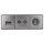 Jung Serie LS Komplett-Set Edelstahl: Antennensteckdose EDU 04 F + ES2990TV Abdeckung + Cat.6A iso-Anschlussdose + ES2969-2UA Abdeckung + ES1520 Steckdose + ES2983 Rahmen 3-fach