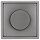 Jung Serie LS Komplett-Set Edelstahl: 1730DD Drehdimmer Standard LED + ES1740 Abdeckung mit Drehknopf + ES2981 Rahmen 1-fach