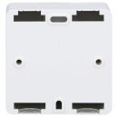 RKB Netzwerkdose / Datendose LAN mit Unterputz-Abdeckung reinweiß 80000001 + Aufputz-Adapter  80000092, 5 Gbit/s, 1-fach RJ45