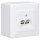 RKB Netzwerkdose / Datendose LAN mit Unterputz-Abdeckung reinweiß 80000002 + Aufputz-Adapter  80000092, 5 Gbit/s, 2-fach RJ45  - passend für Cat.6- und Cat.7 Netzwerk-Kabel