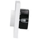 Jung Serie A Komplett-Set Alpinweiß: 1730DD Drehdimmer Standard LED + A1740WW Abdeckung mit Drehknopf + A5581BFWW Rahmen 1-fach