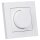 Jung Serie A Komplett-Set Alpinweiß: 1730DD Drehdimmer Standard LED + A1740WW Abdeckung mit Drehknopf + A5581BFWW Rahmen 1-fach