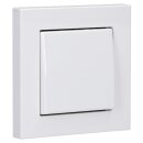Jung Serie A Komplett-Set Alpinweiß: 1710DE Tastdimmer Standard LED + AS1700WW Steuertaste Standard + A5581BFWW Rahmen 1-fach