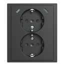 Busch-Jaeger 202EUJRB2USBC-81 SCHUKO® USB-Doppelsteckdose Safety+ mit 2x USB C 2TKA00006019