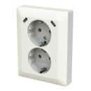 Busch-Jaeger 202EUJRB2USBC-914 SCHUKO® USB-Doppelsteckdose Safety+ mit 2x USB C 2TKA00006018