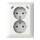 Busch-Jaeger 202EUJRB2USBC-914 SCHUKO® USB-Doppelsteckdose Safety+ mit 2x USB C 2TKA00006018