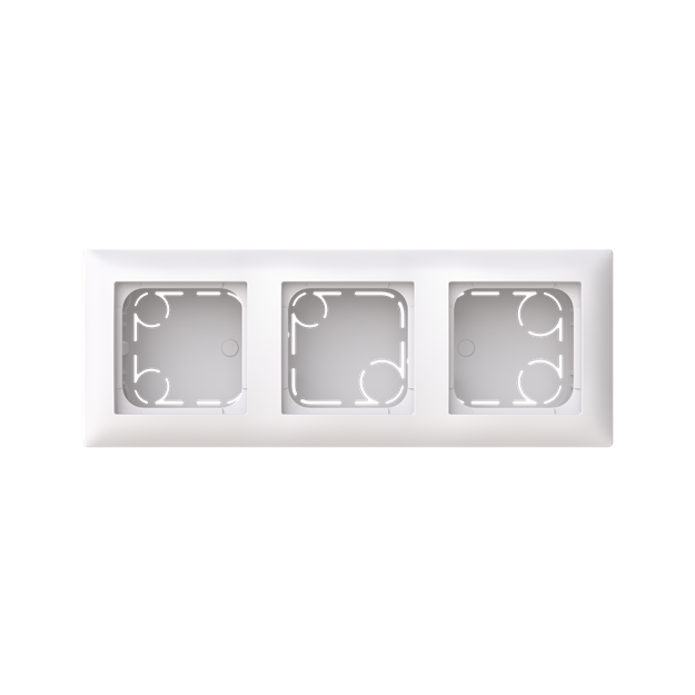 Busch-Jaeger 1713-914 Aufputz Gehäuse 3-fach Gehäuse Hohe Bauform Busch-balance® SI 2TKA00005513