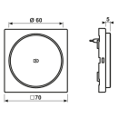JUNG ALWCMAG Magnetic Charger Abdeckung LS Aluminium...