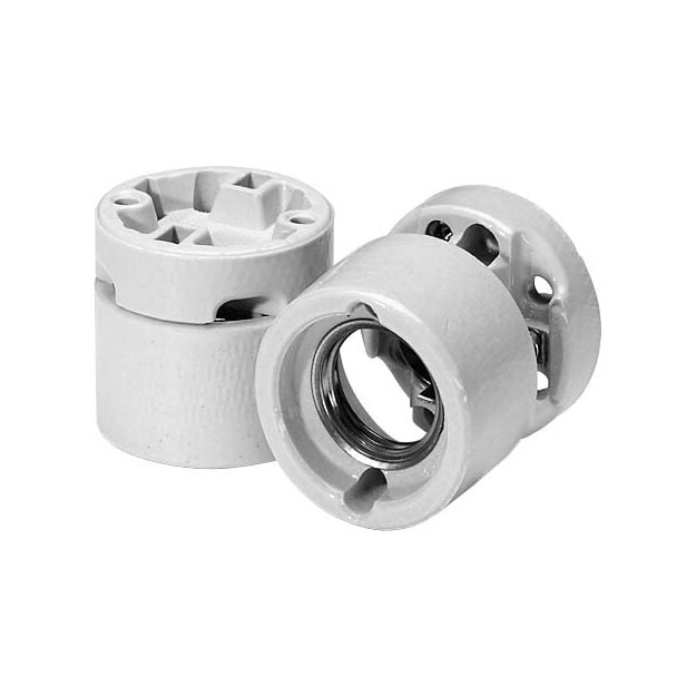 Houben 534835 Edisonfassung 2-teilig Porzellan E27 Weiß
