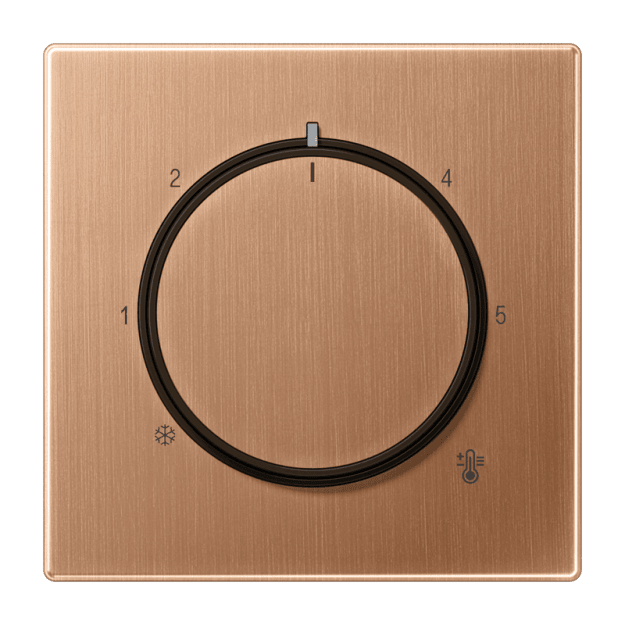 Jung BRG1749 Abdeckung für Thermostat Metall PVD-beschichtet Serie LS Bronze gebürstet Aufputz