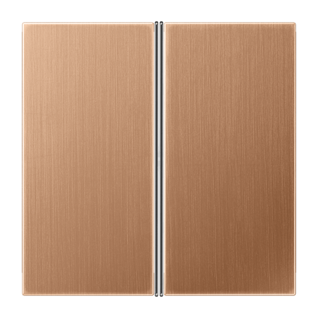 Jung BRG2402TSA Tastensatz F40 Metall PVD-beschichtet Serie LS Bronze gebürstet Aufputz