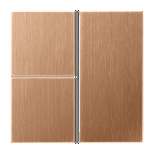 Jung BRG2403TSA Tastensatz F40 Metall PVD-beschichtet Serie LS Bronze gebürstet Aufputz