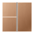 Jung BRG2403TSA Tastensatz F40 Metall PVD-beschichtet Serie LS Bronze gebürstet Aufputz