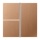 Jung BRG2403TSA Tastensatz F40 Metall PVD-beschichtet Serie LS Bronze gebürstet Aufputz