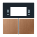Jung BRG4093TSA Tastensatz F40 Raumcontroller Metall PVD-beschichtet Serie LS Bronze gebürstet Aufputz