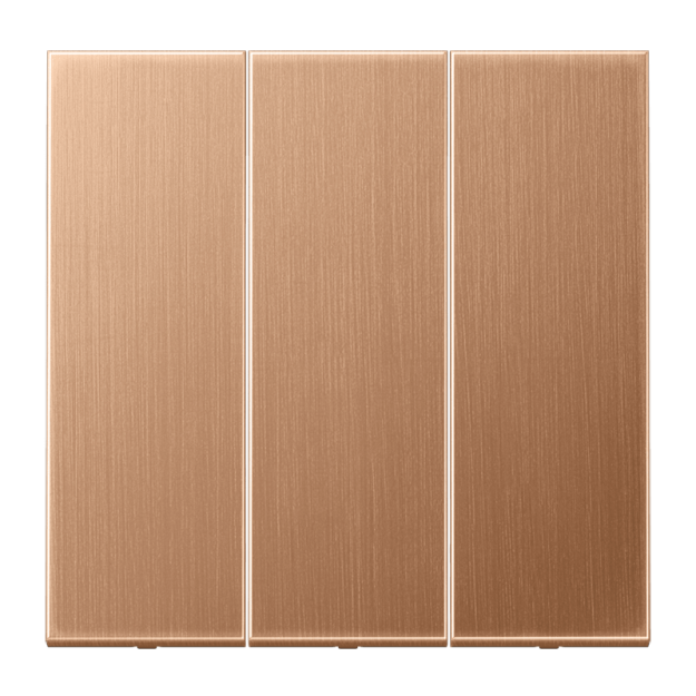 Jung BRG993 Wippe 3fach Metall PVD-beschichtet Serie LS Bronze gebürstet Aufputz