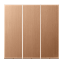 Jung BRG993 Wippe 3fach Metall PVD-beschichtet Serie LS Bronze gebürstet Aufputz