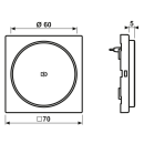 JUNG MEWCMAGAT Magnetic Charger Abdeckung LS Messing...
