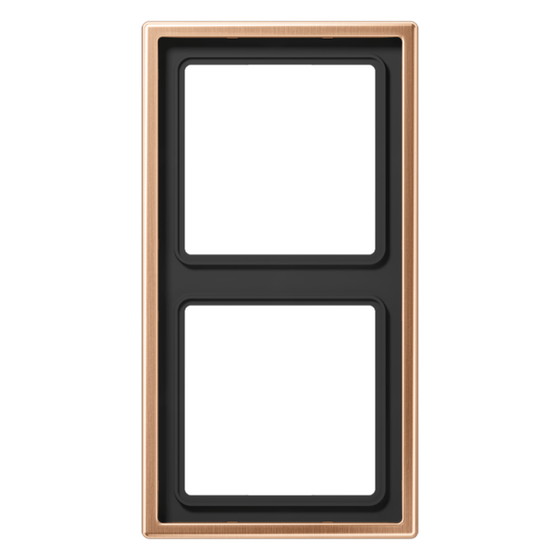Jung BRG2982 Rahmen 2fach LS 990 Metall PVD-beschichtet Bronze gebürstet Aufputz
