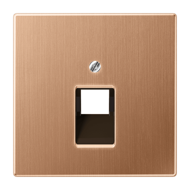Jung BRG2969-1UA Abdeckung für IAE/UAE-Anschlussdosen 1 x 8-polig Metall PVD-beschichtet Serie LS Bronze gebürstet Aufputz