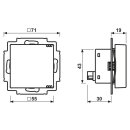 Jung A0091SCO2SW KNX Luftgütesensor Secure Duroplast...
