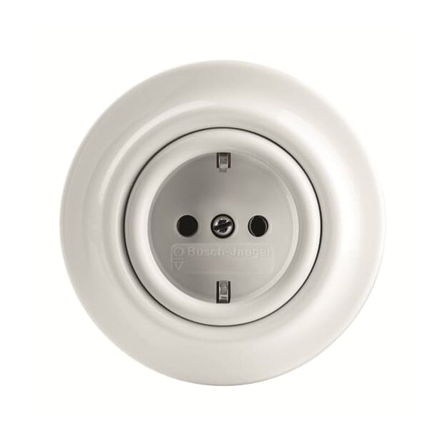 Exklusives Angebot: Busch-Jaeger 20 EUJ-64 SCHUKO® Unterputz-Steckdose (Makrolon) Studioweiß 2CKA002011A6139 - nur für kurze Zeit!