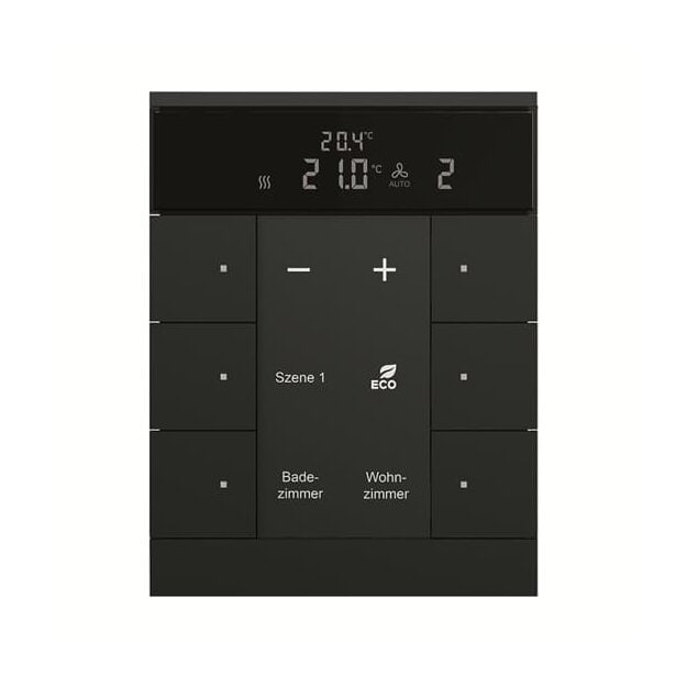 Exklusives Angebot: Busch-Jaeger SBS/U6.0.11-885 HVAC-Slave-Gerät 6-fach Bedienelement schwarz matt 2CKA006330A0034 - nur für kurze Zeit!