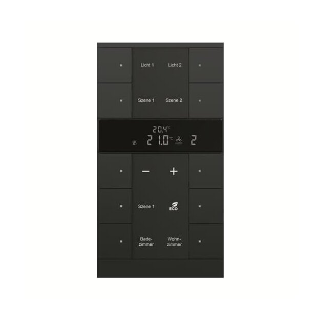 Exklusives Angebot: Busch-Jaeger SBS/U10.0.11-885 HVAC-Slave-Gerät 10-fach Bedienelement schwarz matt 2CKA006330A0046 - nur für kurze Zeit!