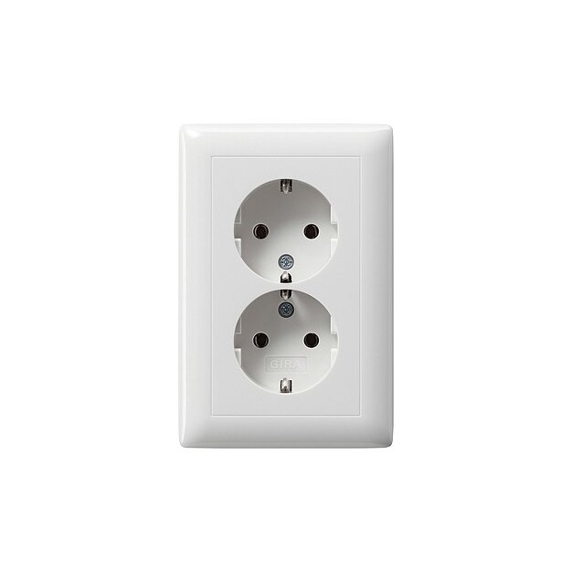 Exklusives Angebot: Gira 078203 Schuko 2-fach Vollplatte f. Gerätedose 1,5-fach Standard 55 Reinweiß - nur für kurze Zeit!