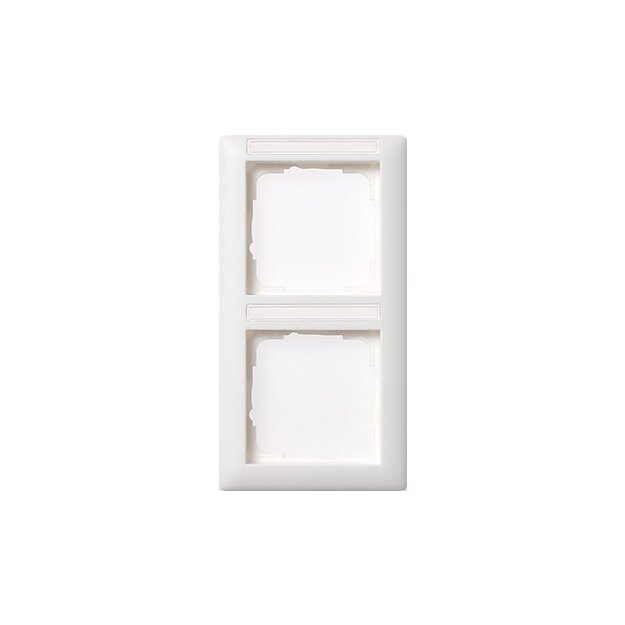 Exklusives Angebot: Gira 110203 Abdeckrahmen 2-fach senkrecht Beschriftungsfeld Standard 55 Reinweiß - nur für kurze Zeit!