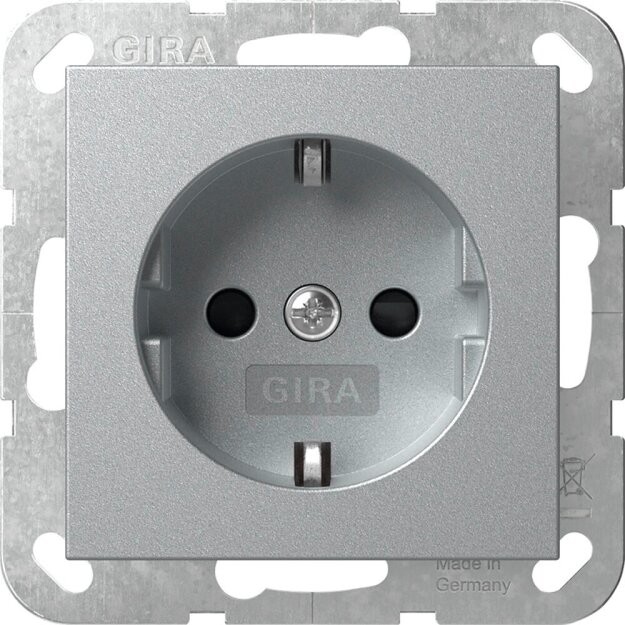 Exklusives Angebot: Gira 445326 SCHUKO-Steckdose mit Shutter System 55 Farbe Alu - nur für kurze Zeit!