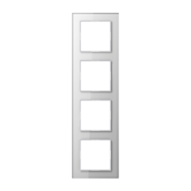 Exklusives Angebot: Jung AC584GLWW Rahmen 4fach (Glas) Alpinweiß Serie A - nur für kurze Zeit!