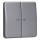 Exklusives Angebot: Jung BTCD17102PT JUNG HOME Taster 2-fach Platin - nur für kurze Zeit!