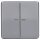 Exklusives Angebot: Jung BTCD17102PT JUNG HOME Taster 2-fach Platin - nur für kurze Zeit!