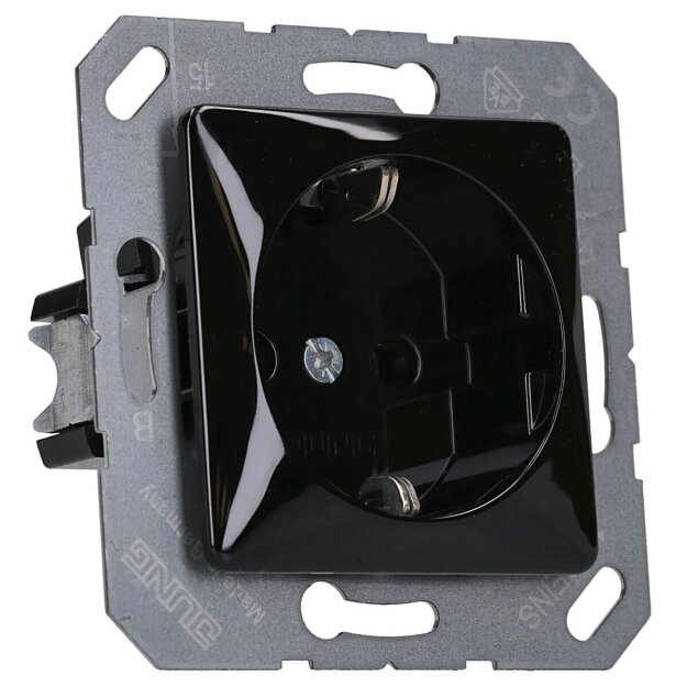 Exklusives Angebot: Jung CD5120BFSW SCHUKO Steckdose f.Klappdeckel (Thermoplast bruchsicher) Schwarz Serie CD - nur für kurze Zeit!