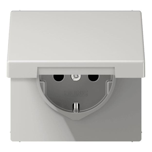 Exklusives Angebot: Jung LS1520BFKLLG SCHUKO Steckdose m.Klappdeckel (Thermoplast bruchsicher) Lichtgrau Serie LS - nur für kurze Zeit!
