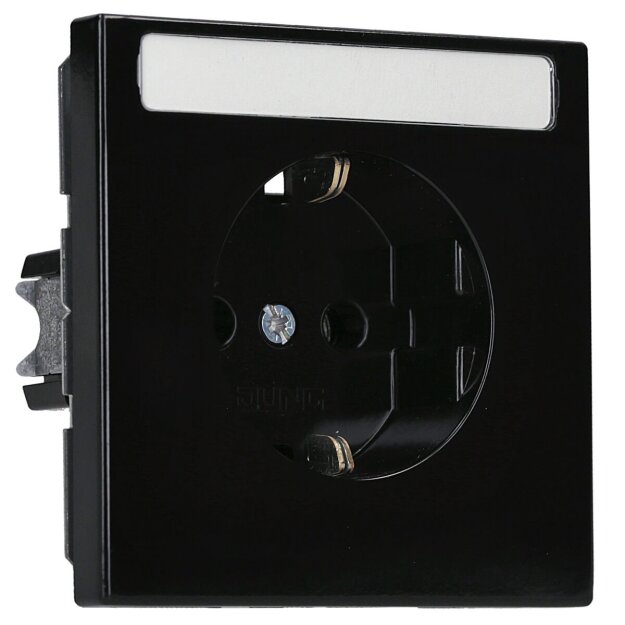 Exklusives Angebot: Jung LS1520NASW SCHUKO Steckdose m.Schriftfeld  Schwarz Serie LS - nur für kurze Zeit!