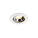 SLV 1009357 NUMINOS® MOVE XS Deckeneinbauleuchte Weiß/Chrom 3000 K 40°