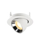 SLV 1010061 NUMINOS® GIMBLE XS Deckeneinbauleuchte Weiß/Chrom 3000 K 55°