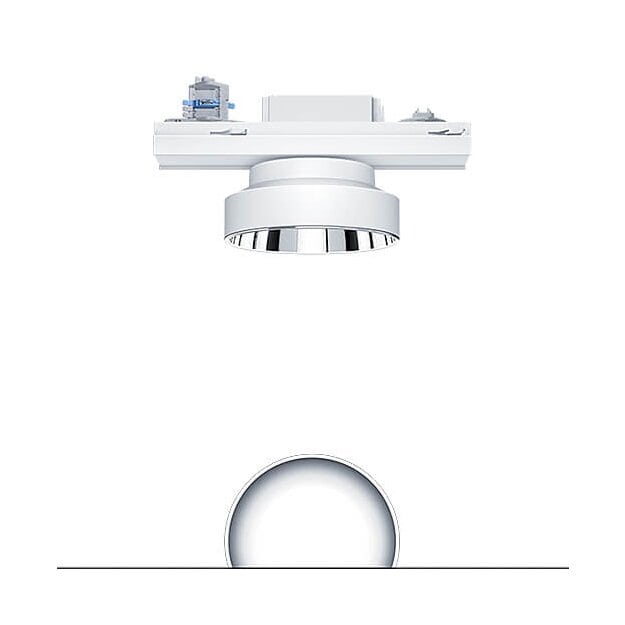 Zumtobel 60819425 Flache LED Schienen-Anbauleuchte PANOS T R150 3k-940 LDO TEC AL WH