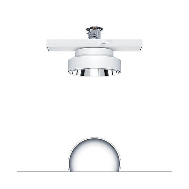 Zumtobel 62930367 Flache LED Schienen-Anbauleuchte PANOS T R150 2k-940 LDO TEC2 AL WH