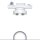 Zumtobel 62930327 LED-Pendelleuchte PANOS P R150 2k-940 LDO TEC AL WH